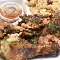 Jerk Chicken · A Caribbean delicacy brought straight from the island. We put the Scotch Bonnet pepper and o...