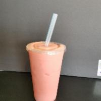 Pink Lady Smoothie · Strawberry, banana and pineapple.