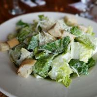 Caesar Salad · Romaine hearts, garlic croutons, asiago, caesar dressing.
