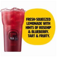 Rosehip Lemonade · Fresh lemon with rosehip and blueberry hints. Tart and Fruity.