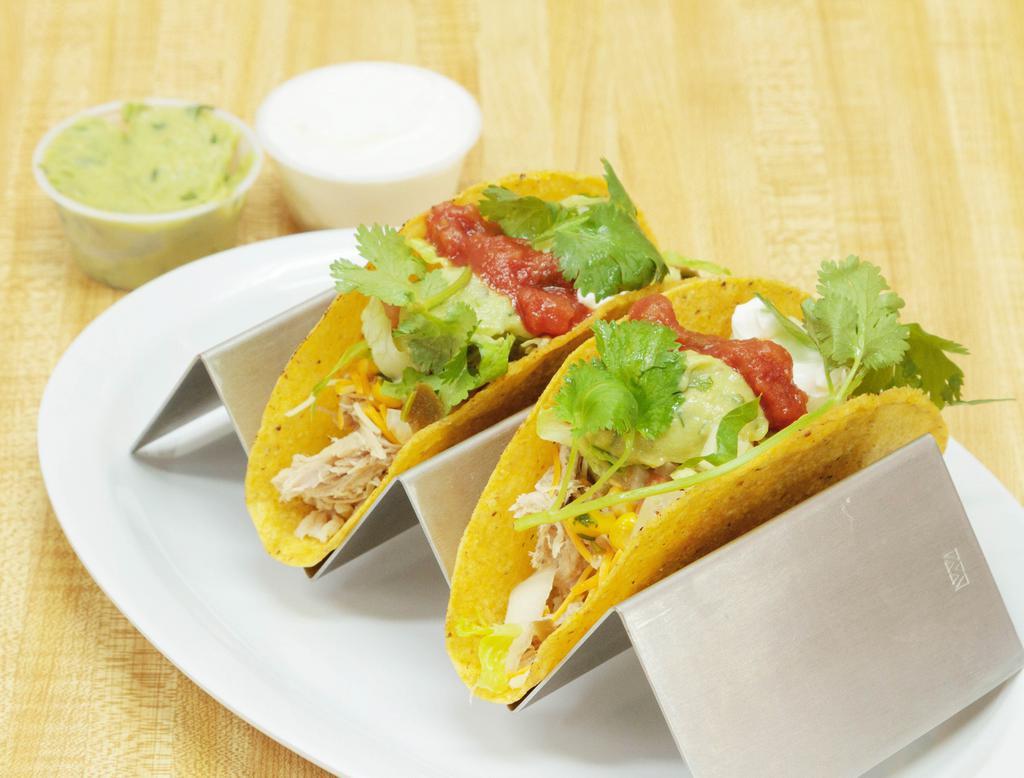 Chicken Taco · Served on a hard or soft corn shell. Build your own!