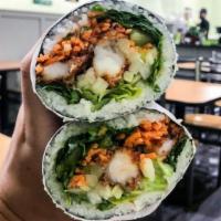 Titan Tempur Meal · Tempura shrimp, lettuce, pickled cucumber, shredded carrots and sweet Thai chili sauce. Serv...