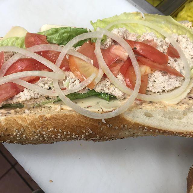 Holland Tuna Hoagie · Tuna salad, pepper jack cheese with Cajun mayo. Dressed with lettuce, tomatoes, onions, oil and seasoning.
