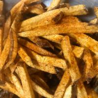 Cajun Fries · Handcut Fries spiced with Cajun and served with a side of Cajun Mayo