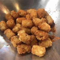Crack' Tots · Cajun spiced Tots served with a side of Cajun Mayo