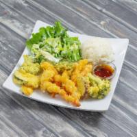 Shrimp Tempura · Shrimp and vegetables.