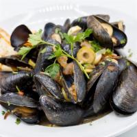 Mussel Provencale · Tomatoes, garlic, onions, 
white wine, butter