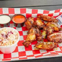 8 Smoked Wings · Your choice of sauce.