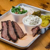 Brisket Plate · Certified Angus Brisket smoked 12+ hours to perfection. Served with your choice of 2 sides, ...