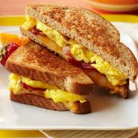 Breakfast Sandwich · Your favorite breakfast fillings inside a toasted bun or bread.