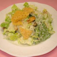 Caesar Salad Lunch · A crispy romaine salad tossed with classic style Caesar dressing, served with grated Parmesan.