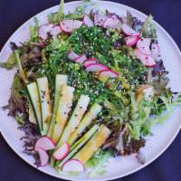 Seaweed Salad · Spring mix, citrus soy dressing, seaweed,sesame,radish and cucumber.