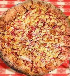 Hawaiian Pizza · Canadian bacon, pineapple, and mozzarella cheese.