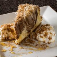 Baklava Cheesecake · Our signature dish! Homemade baklava, vanilla bean cheesecake, honey and candied walnuts. wh...