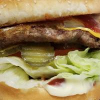 #2. 1/4 lb Bacon and Cheese Combo · 1/4 lb. burger with American cheese, bacon, pickle, lettuce, tomato and homemade Thousand Is...