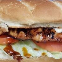 #5. Chargrill Chicken Combo · Grilled marinated chicken breast with lettuce, pickle, tomato and mayo on a sesame seed bun....