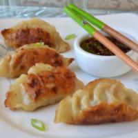 Potstickers · An 8-piece serving of deep fried pork dumplings. A great snack.