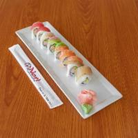 Rainbow Roll · California Roll Covered with Different Fresh Fish.