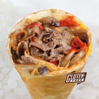 10. Philly Cheesesteak Crepe · Philly steak, steakhouse cheese sauce, mozzarella, mushrooms, onions & bell peppers.