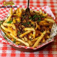 Loaded Cheese Fries · Served with bacon and chives, sour cream and jalapenos on request.