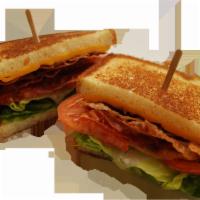 Steve's BLT Sandwich · Mayo, American cheese, lettuce, bacon and tomatoes.