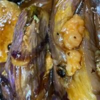 Eggplant Stuffed Shrimp · 