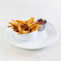 French Fries (GF) (DF) (VEG) · Gluten-free. Dairy-free. Vegetarian.