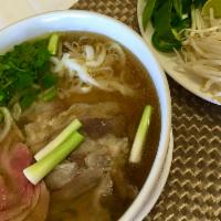 10. House Special Pho · Rare steak, brisket, flank, tendon and tripe.