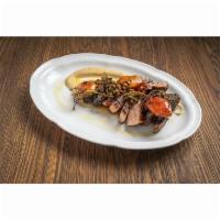 Smoked Pork Chop · Marsala Mushrooms, Radicchio, Pancetta
