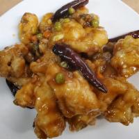 Crispy Fish Fillet with Sweet and Spicy Sauce · Hot and spicy.