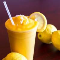 Mango Tango Smoothie · Mango, lilikoi sorbet, lemon, and passion orange juice.