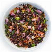 Forbidden Black Rice Salad · Our winter seasonal Forbidden® Black Rice Salad contains Lotus Foods Organic Forbidden Rice®...
