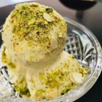 Shir-Yakh · Homemade rosewater flavored ice cream with pistachios.