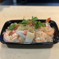 Seafood Fried Rice · shrimp,scallops,crabmeat ,fish cakes   