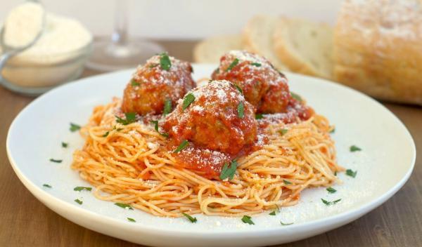 Spaghetti and Meatball Marinara · 