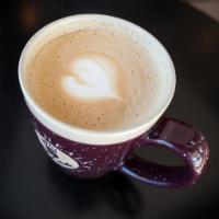 Latte · Double espresso, steamed milk.