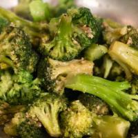 Broccoli Saltati Dinner · Sauteed broccoli in garlic and oil.