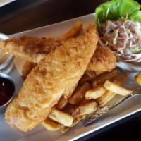 Fish & Chips · crispy fried cod served with house made tarter sauce and signature fries