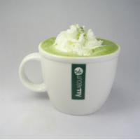 Green con Panna Tea · All About Cha’s special matcha mix steamed with milk and matcha powder. Topped with whipped ...