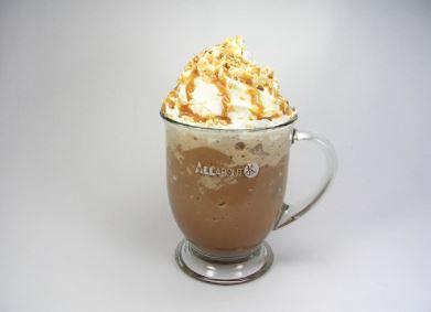 Cocoa Latte Freddo · Frozen. Our version of a classic frozen hot chocolate. Topped with whipped cream and caramel drizzle.