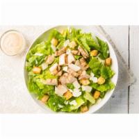 Chicken Caesar Salad · Romaine, grilled chicken, Parmesan, house-made croutons and Caesar dressing.