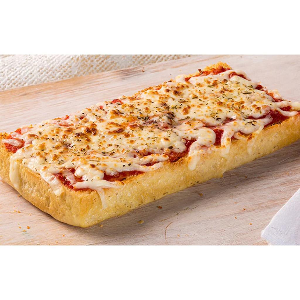 Kids Pizza Bread · Pizza sauce, Italian seasoning and mozzarella.