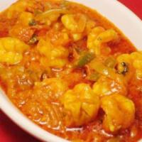 Shrimp Malai Curry · Curry seasoned dish. Mild.