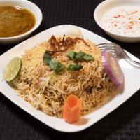 Chicken Bone-less Biryani · Made with the Chicken boneless, best basmati rice and a perfect blend of spices, cooked in o...