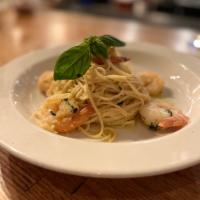 Linguini with Shrimp in Garlic & Olive Oil · Linguini with Shrimp in Garlic & Olive Oil