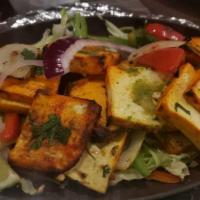 Paneer Parathdar Tikka · Indian Cottage cheese stuffed with three different layered of homemade relish marinate solid...