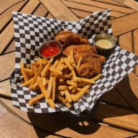 Chicken & Fries · Fried Chicken with French fries