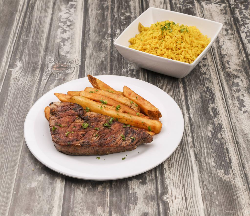 Ahi Tuna Steak · Chargrilled and lightly seasoned with humdingers spice. Includes remoulade, seasoned rice, choice of a topping and a side. Gluten free.