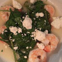 Shrimp Bernardi · A bountiful shrimp sauté in a lemon garlic white wine sauce with spinach, feta cheese & arti...