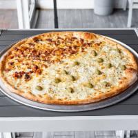 20. Fugazzeta Pizza · Cheese, onions, and Parmesan cheese.